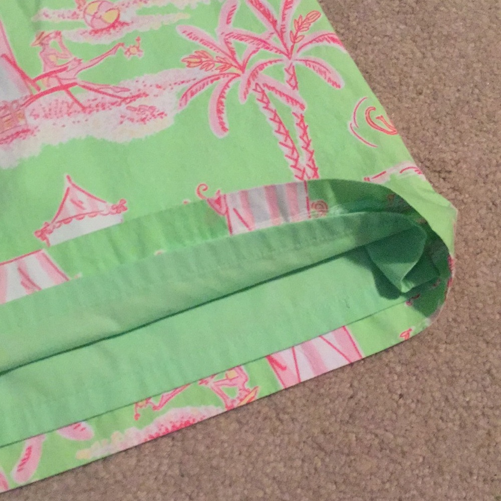 Lilly Pulitzer Green and Pink Skirt - Picture 4 of 7